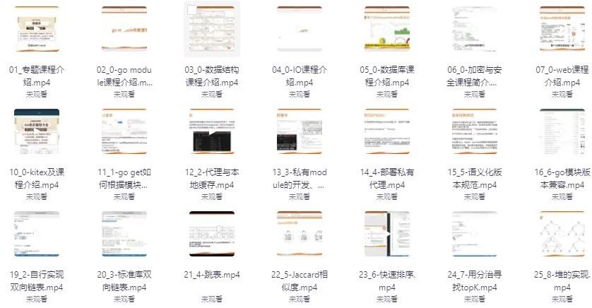 Go语言编程大全,web微服务数据库十大专题精讲
