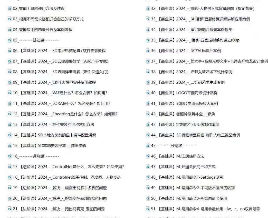 Ai-商业 绘画-应用从入门到精通教程:Ai绘画/设计/摄影/电商/建筑